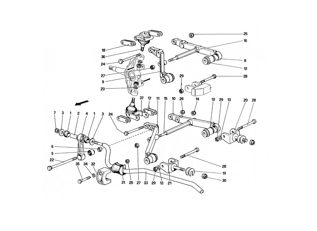 FRONT SUSPENSION - WISHBONES